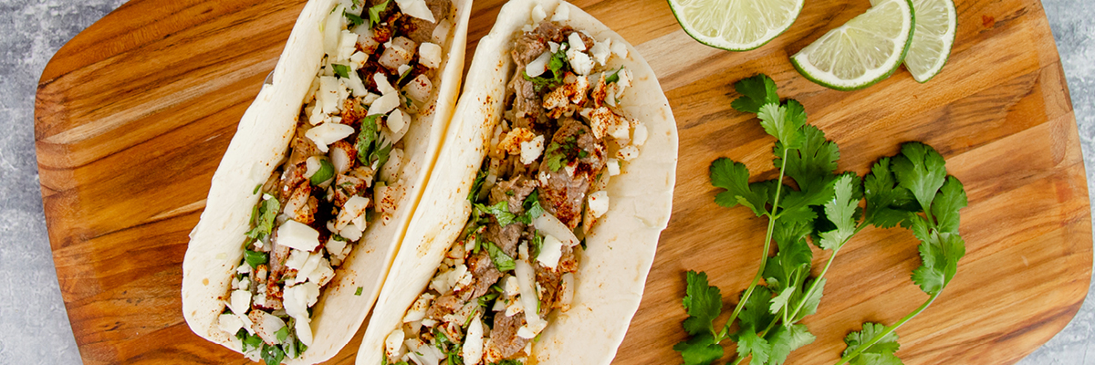 Tacos auténticos de carne